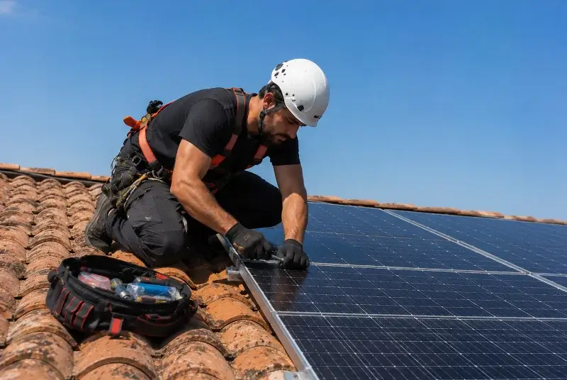 Maintenance et monitoring de panneaux solaires à Saint-Germier